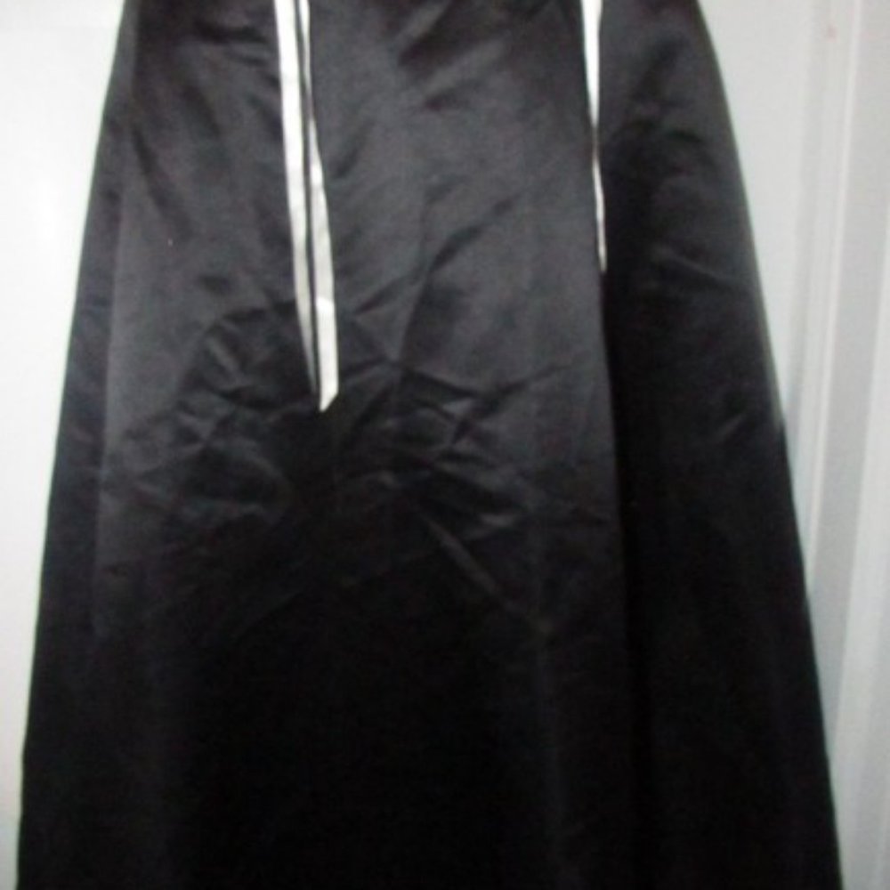 Jessica McClintock Black Silk Strapless Corset Mid - Picture 5 of 8